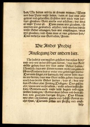 Die Ander Predig
