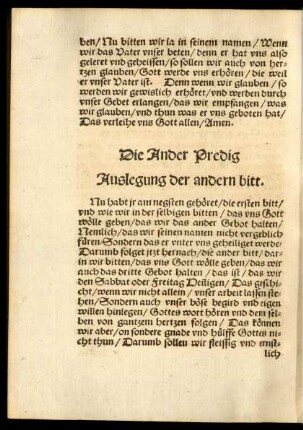 Die Ander Predig