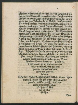 Wie die Vischer des selbigenn orths/ aines tages vischten ...