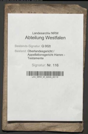 Leveringhausen, Heinrich Peter, Hattingen, Steuereinnehmer