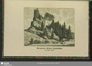 Burgruine Nieder-Lauterstein im Jahre 1845