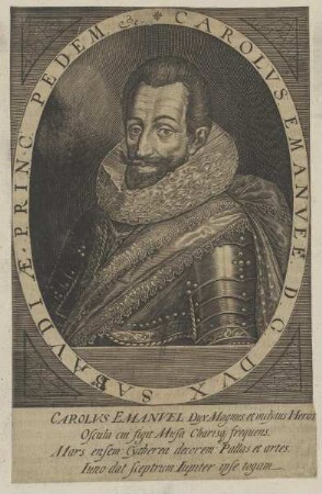 Bildnis des Carolvs Emanvel I., Herzog von Savoyen