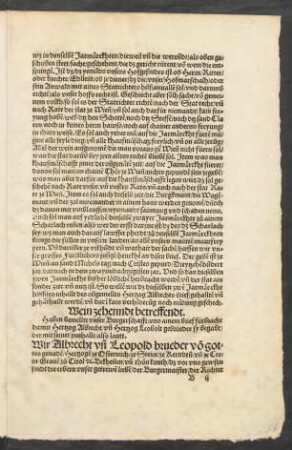Weinzehenndt betreffendt.
