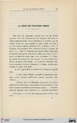 17: La serie dei Curatores Tiberis