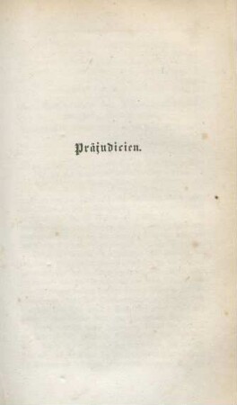 Präjudicien