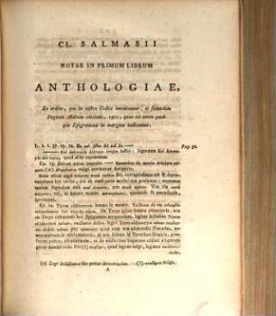 Anthologia graeca, [4]. Hieronymi de Bosch Observationes et notae in anthologiam graecam