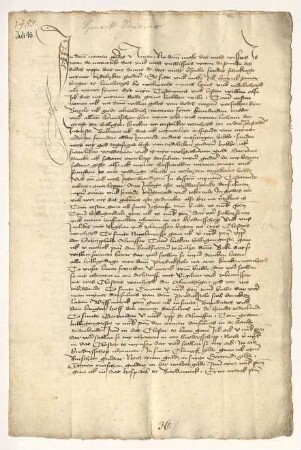 Testament des Bürgers Hinrick Stuver, besiegelt durch die Ratsmannen Snewerdingk und Tobingk.