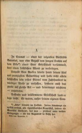 Unter dem Aequator : javanisches Sittenbild, 1. Band