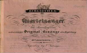 Bibliothek für Quartetsänger : eine Sammlung neuer mehrstimmiger Original-Gesänge ohne Begleitung, 4. Bass II