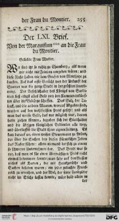 Der LXI. Brief
