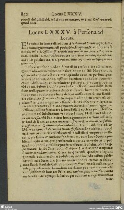 Locus LXXXV. à Persona ad Locum