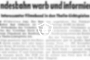 Bundesbahn warb und informierte