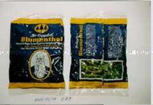 Tüten mit "Dr. Keppler's Biomenthol", verstärkte Eukalyptus-Menthol-Bonbons