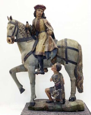 Ehemaliges Hochaltarretabel — Heiliger Martin zu Pferd mit Bettler