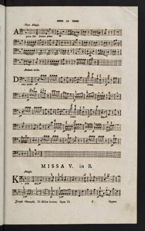 21-31, Missa V. in B. - Missa VI. in G.