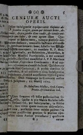 Censuræ Aucti Operis. - Censuræ Editionis Quartæ.