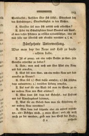 115-148, Vierter Artikel: 15. Unterweisung - 27. Unterweisung