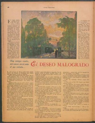 El deseo malogrado : Un cuento de Elena S. Muñoz