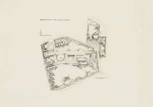 Marinelazarett, Flensburg-Mürwik Grünanlage: Gartenplan 1:500, Vorentwurf