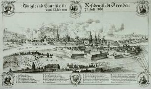 Königl. und Churfürstl. Residenzstadt Dresden vom 13. bis zum 29. Juli 1760