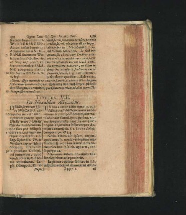 Titulus VIII. De Noxalibus Actionibus.