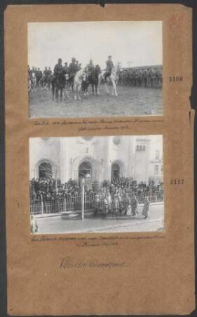 GFM von Mackensen bei einer Parade türkischer Truppen in der Dobrudscha