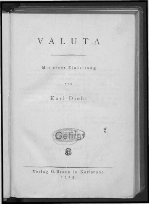 18/19: Valuta