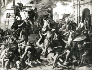 Kampf auf der Treppe