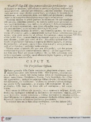 Caput X: De Perfectione Ossium