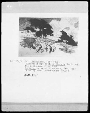 Landschaft mit Kiefern (Sturm)