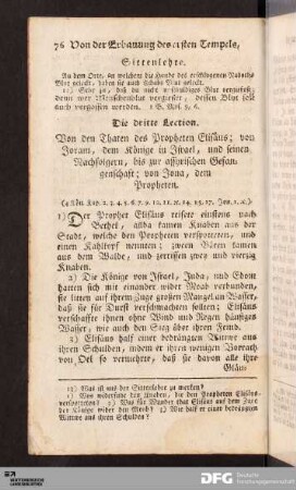 Die dritte Lection.