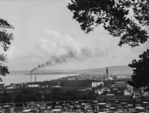 Jönköping : Blick auf Jönköping. In der Mitte die Spohiakirche, links der Munksjön