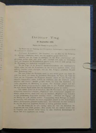 Dritter Tag. 27. September 1893.