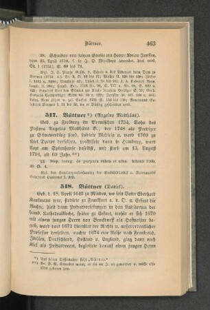 517. Büttner *) (Angelus Matthäus).