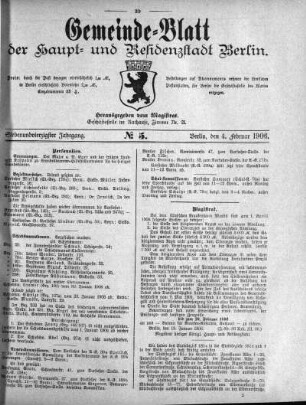 1906,5: No. 5, 4. Februar 1906