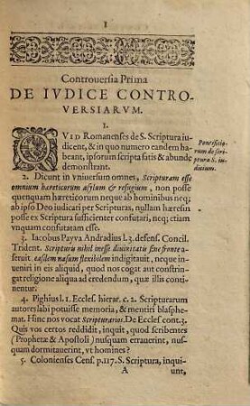 Tractatus Utilis Et Luculentus Geminus : I. De Iudice Controversorum Dogmatum in Ecclesia II. De Fide Iustificante