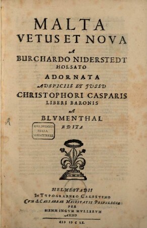 Malta vetus et nova