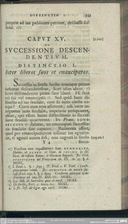 Caput XV. Successione Descendentium