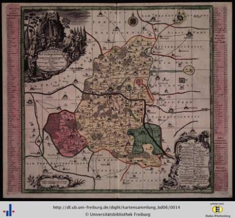 Delineatio geographica praefecturarum Wittebergensis et Graefenhainychen