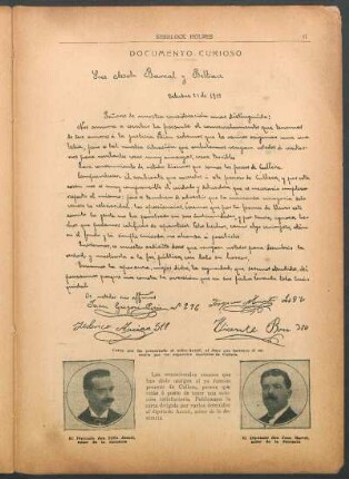 Documento curioso - [Autógrafo]
