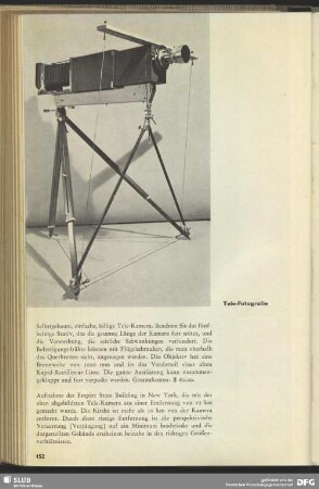 Tele-Fotografie, Kamera mit Teleobjektiv