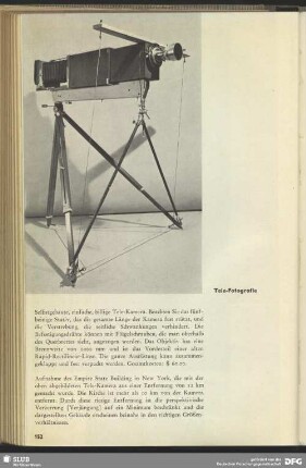 Tele-Fotografie, Kamera mit Teleobjektiv
