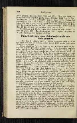 Correspondenzen über Schulverhältnisse und Schulzustände