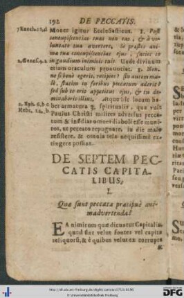 De Septem Peccatis Capitalibus.