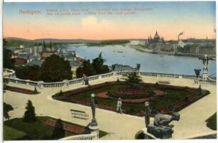 Budapest. Aussicht vom Königlichen Burggarten