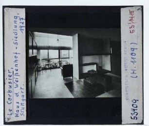 Stuttgart, Weißenhofsiedlung,Stuttgart, Doppelwohnhaus 14-15 der Weißenhofsiedlung : Innenansicht