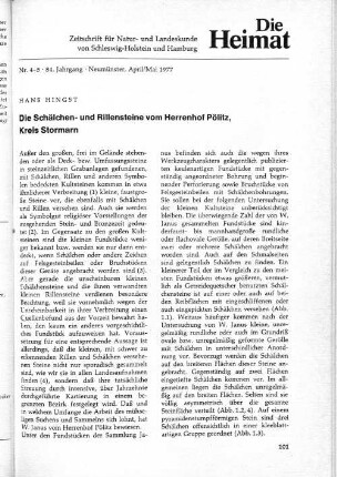 Nr. 4-5 84. Jahrgang Neumünster, April/Mai 1977