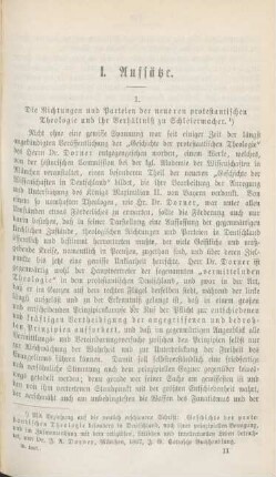 141-155 Die Richtungen und Parteien der neueren protestantischen Theologie und ihr Verhältniß zu Schleiermacher