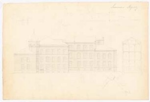 Lehrerseminar, Kyritz: Aufriss, Schnitt, 10 Details