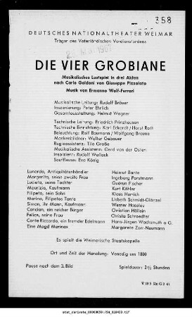 Die vier Grobiane